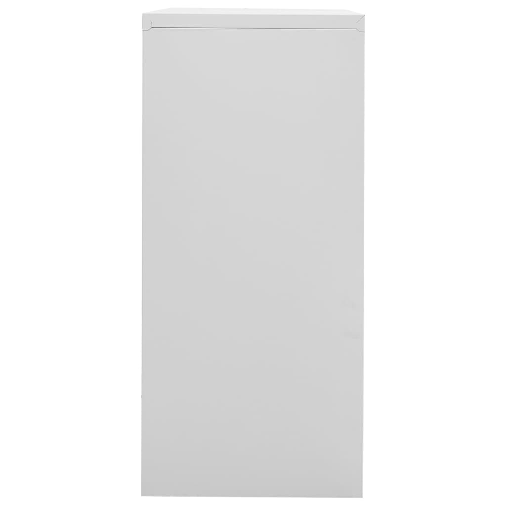 vidaXL Armario archivador de acero gris claro 90x46x103 cm
