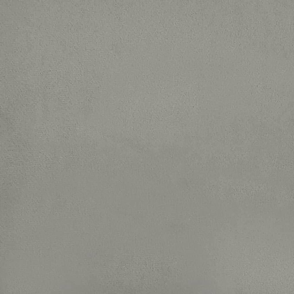vidaXL Cabecero de terciopelo gris claro 93x23x78/88 cm