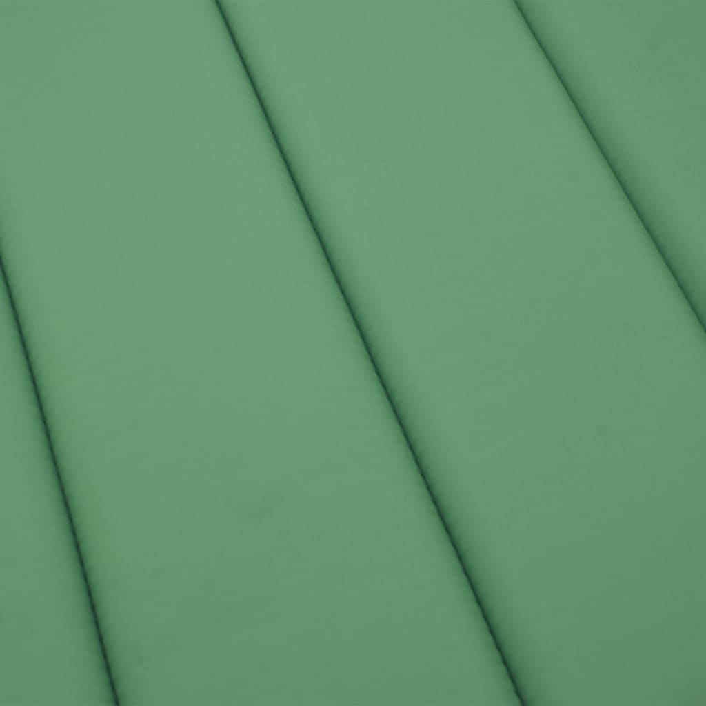 vidaXL Cojín de tumbona de tela Oxford verde 186x58x3 cm