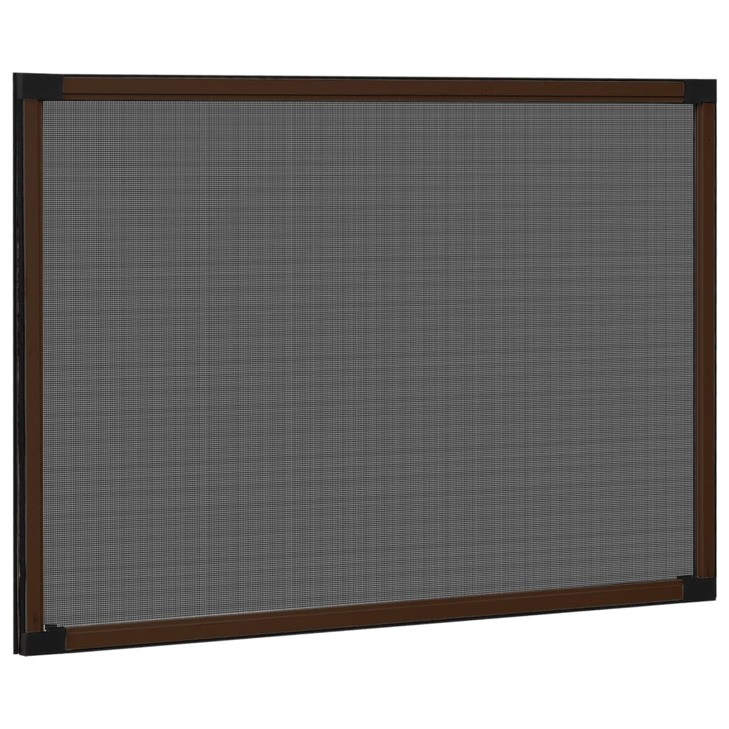 vidaXL Mosquitera extensible para ventanas marrón (100-193)x75 cm