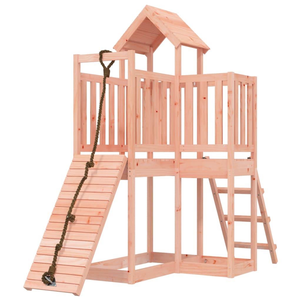 vidaXL Casita infantil con pared de escalada madera abeto Douglas
