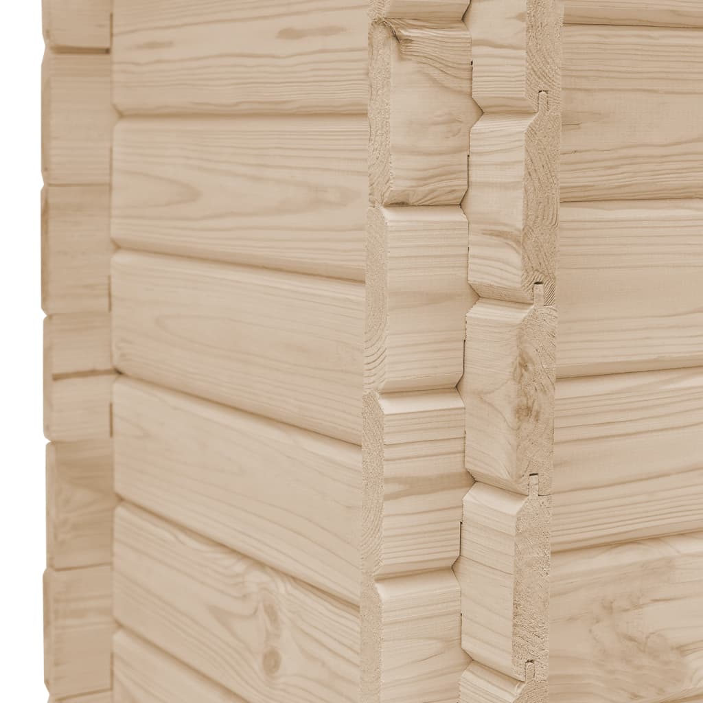vidaXL Arriate de madera maciza de pino 100x100x80 cm