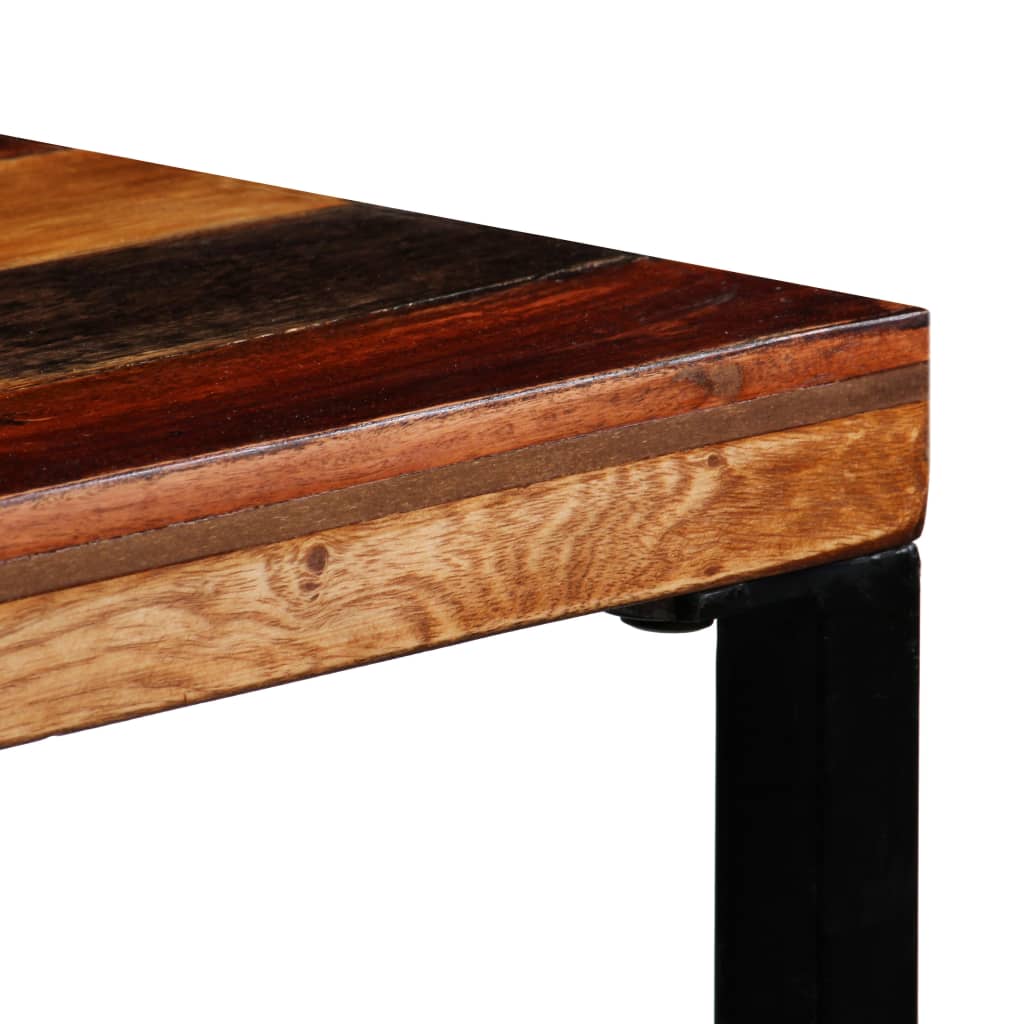 vidaXL Mesa de bar de madera maciza reciclada 120x60x106 cm