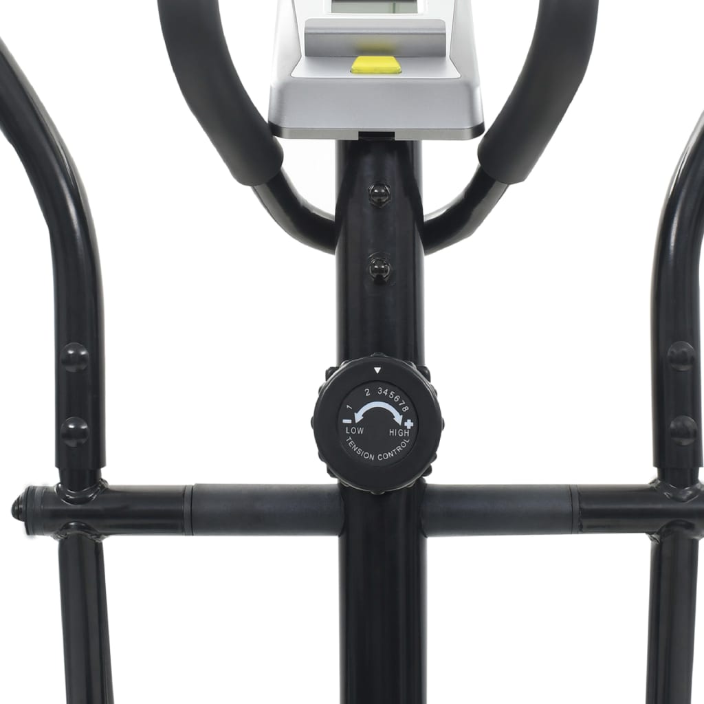 vidaXL Bicicleta elíptica con pulsómetro