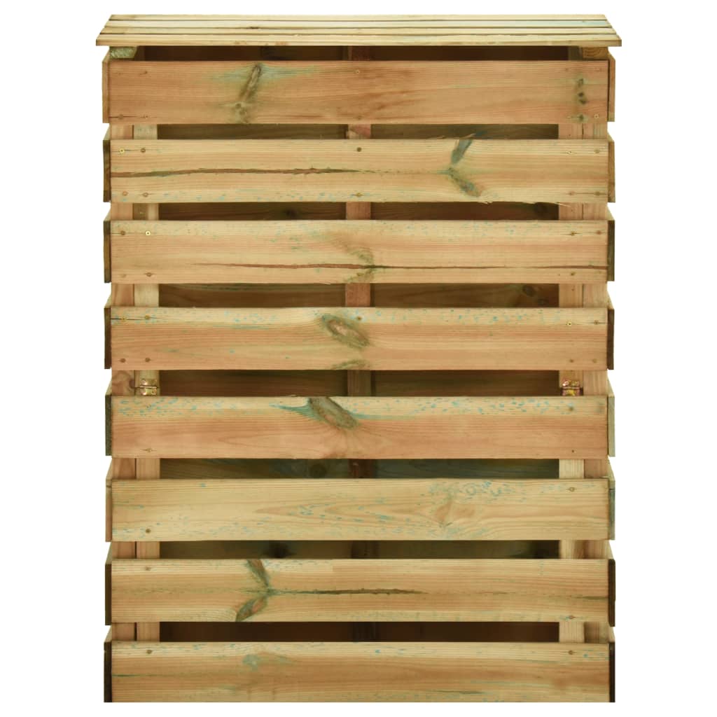vidaXL Compostadores de láminas 4 uds madera de pino 80x50x100 cm
