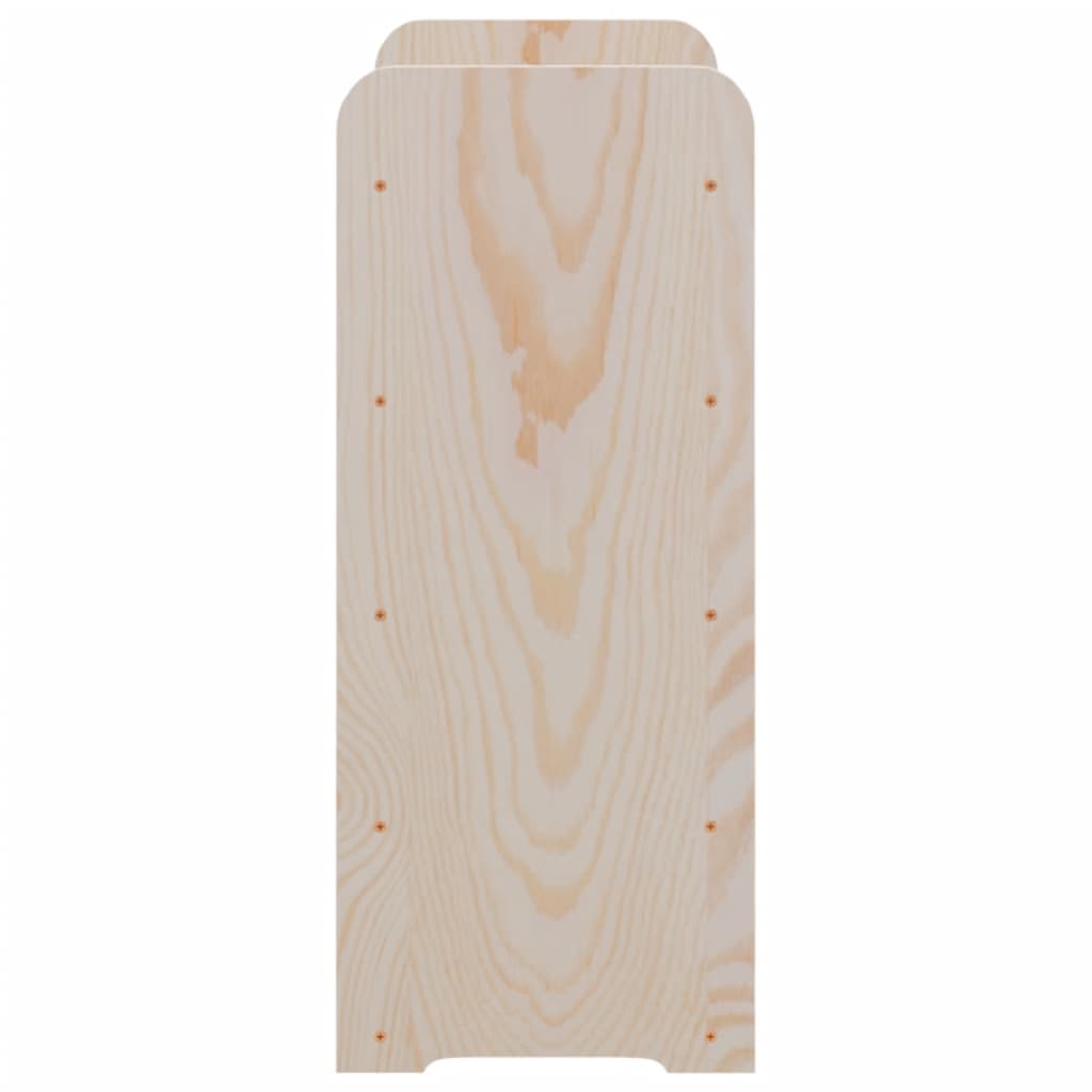 vidaXL Botellero con tablero superior madera maciza pino 67,5x25x60 cm