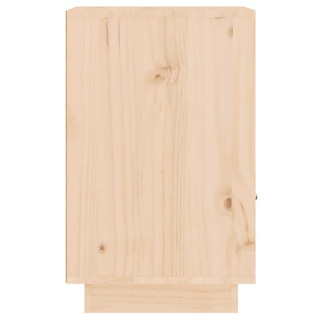 vidaXL Mesita de noche madera maciza de pino 40x34x55 cm