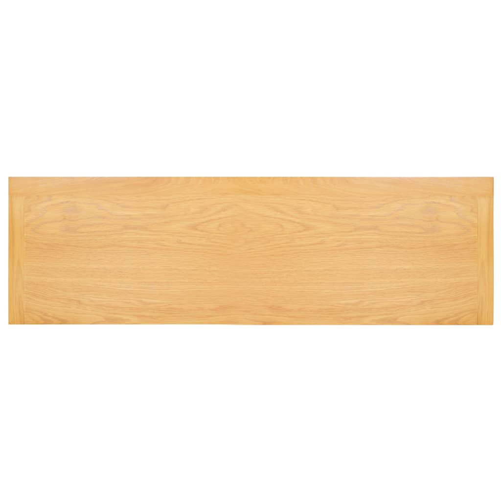 vidaXL Mesa consola de madera maciza de roble 83x30x73 cm