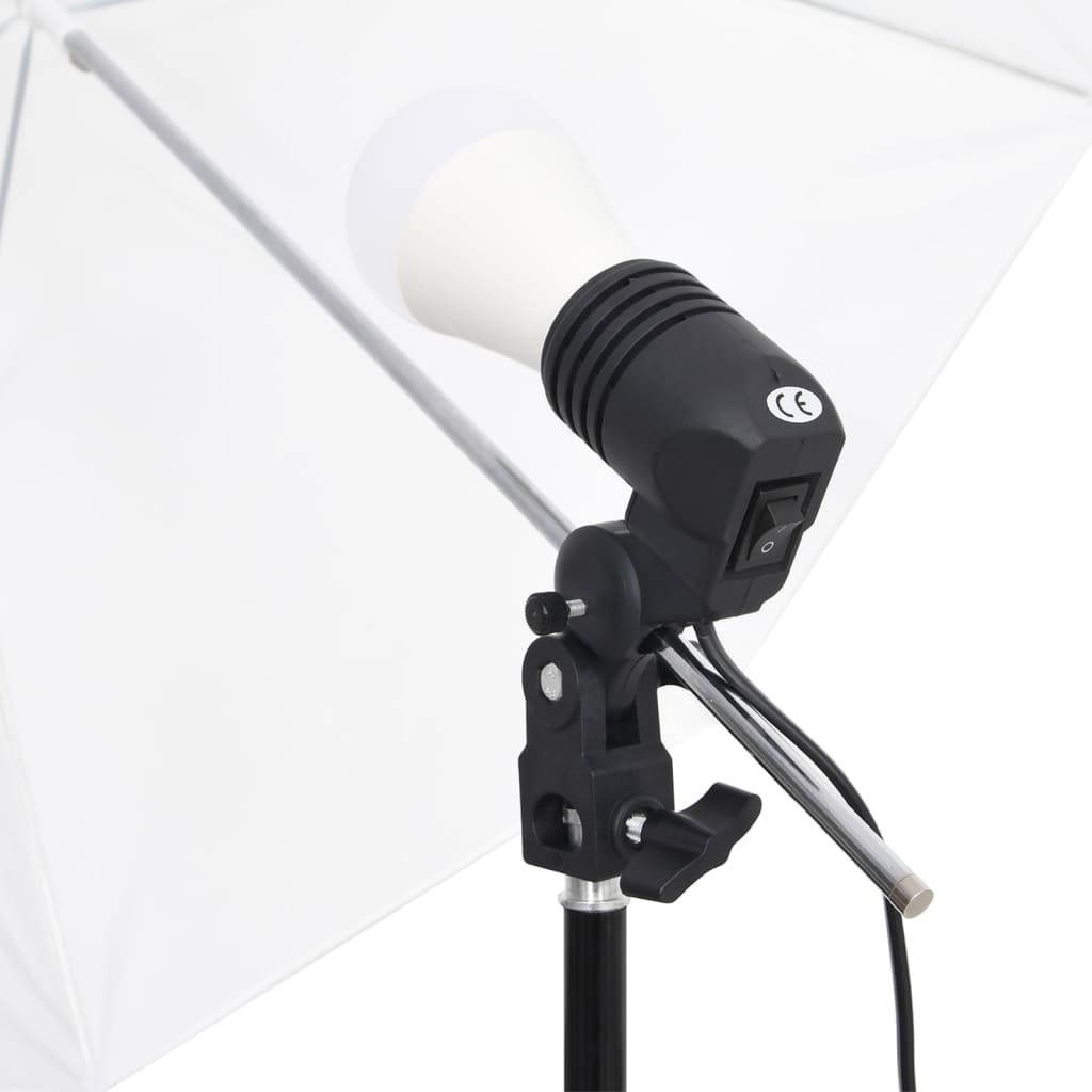 vidaXL Kit de estudio fotográfico 6 pzas con set de luces y softboxes