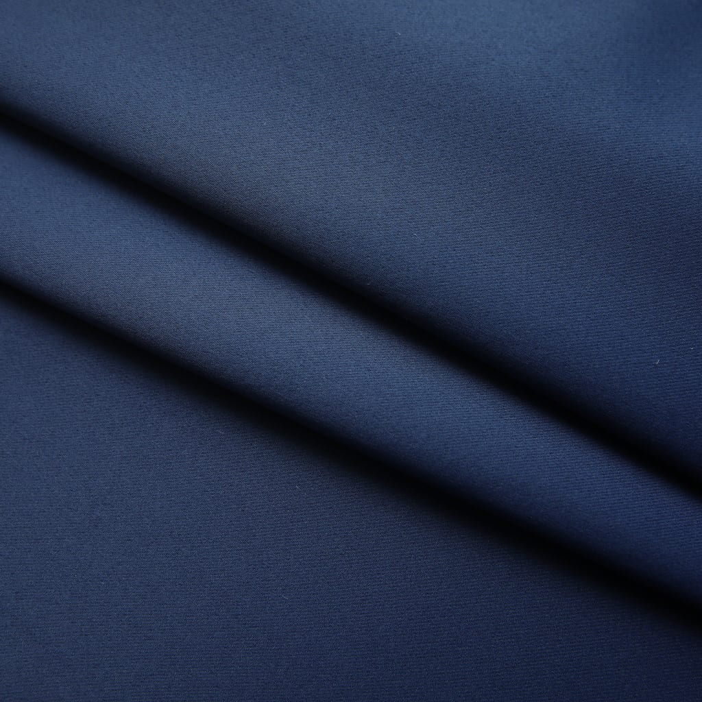 vidaXL Cortina opaca con ganchos azul 290x245 cm