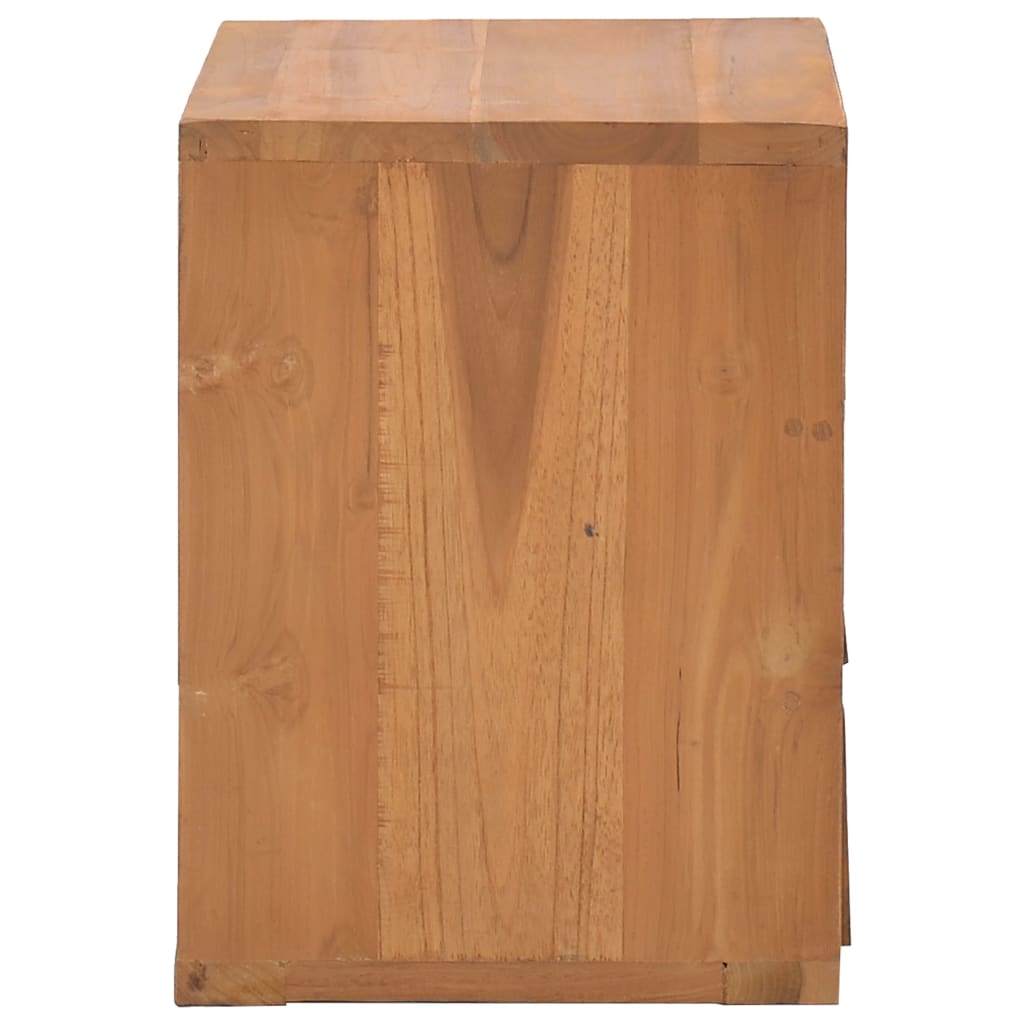 vidaXL Mesita de noche madera maciza de teca 40x30x40 cm