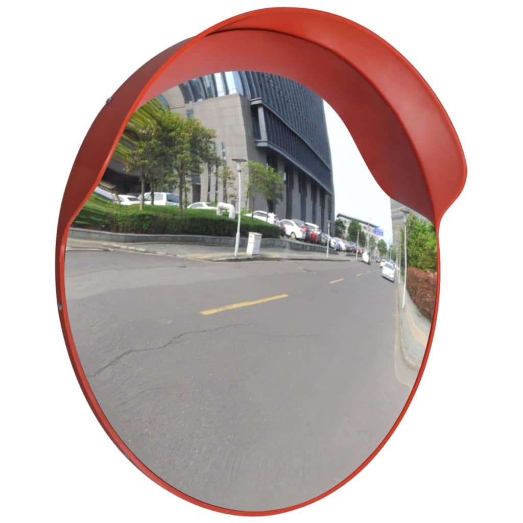 vidaXL Espejo de tráfico convexo plástico naranja 60 cm