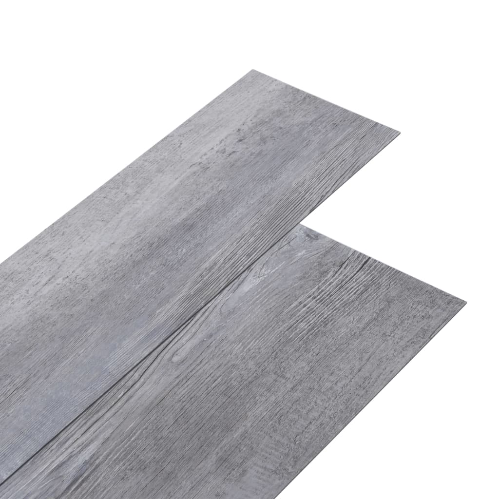 vidaXL Lamas suelo de PVC autoadhesivas madera gris mate 2,51 m² 2 mm