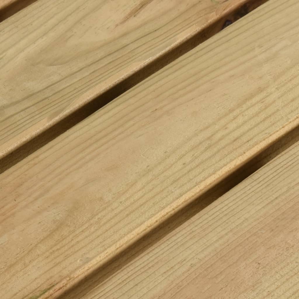 vidaXL Mesa de jardín de madera de pino impregnada 110x79x75 cm