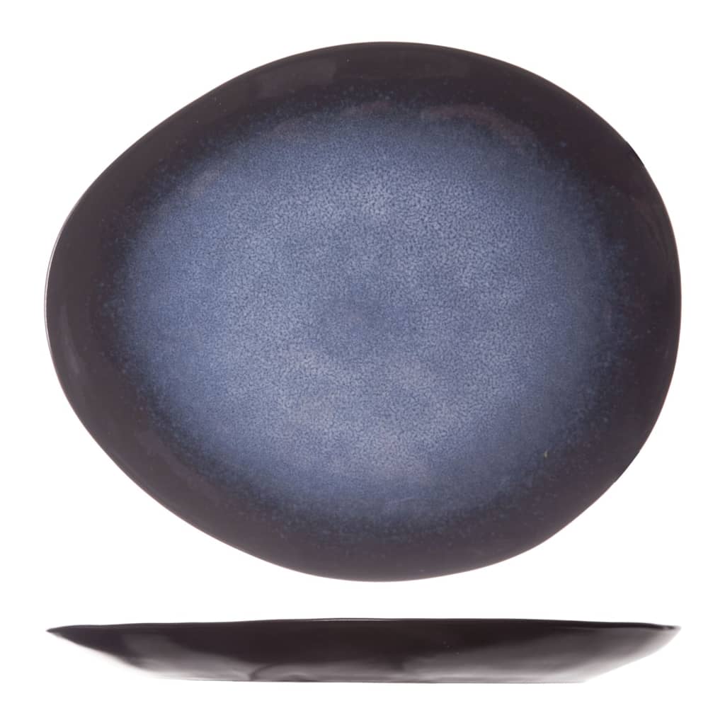 Cosy & Trendy Plato postre Sapphire 6 uds ovalado zafiro 20,5x17,5 cm