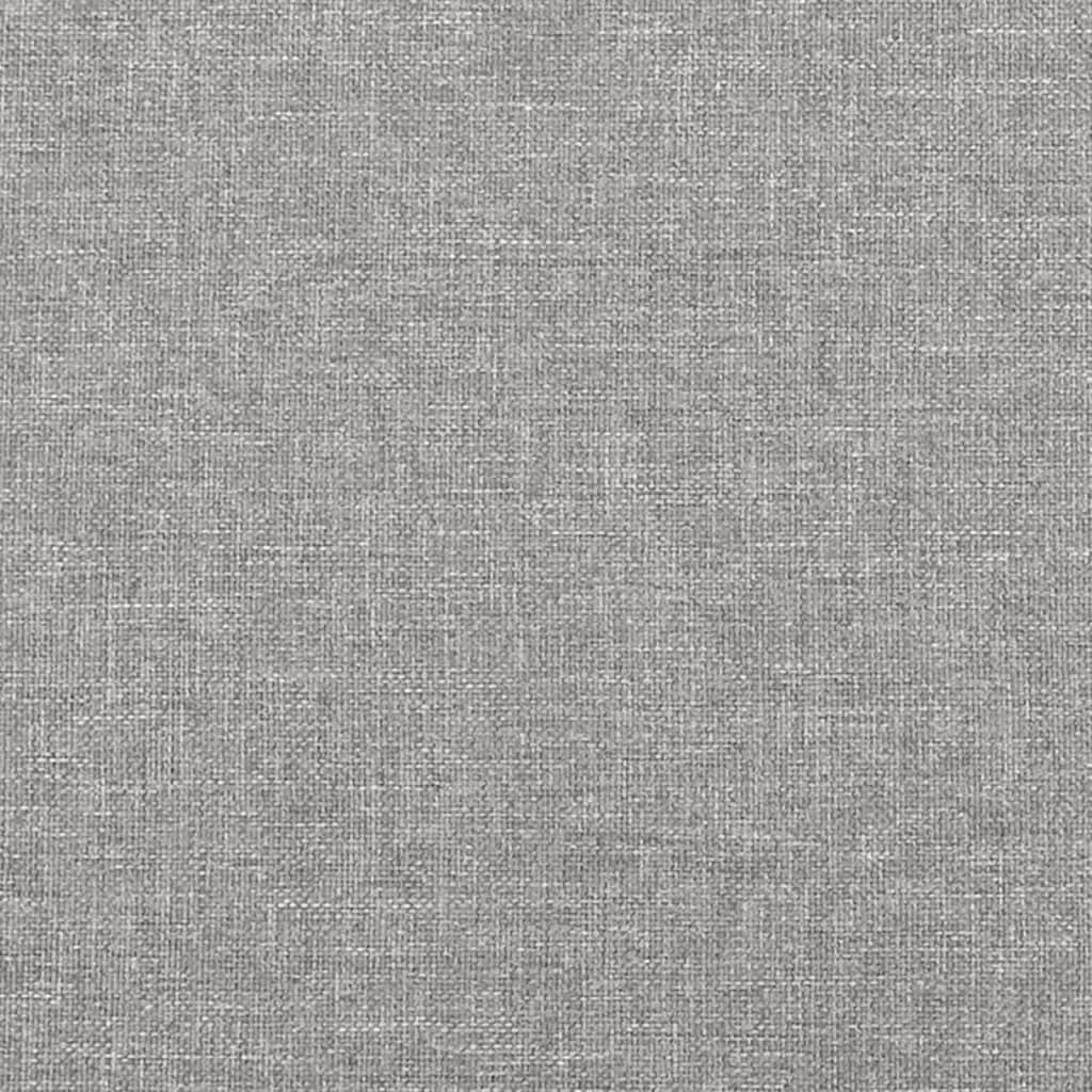 vidaXL Estructura de cama de tela gris claro 100x200 cm