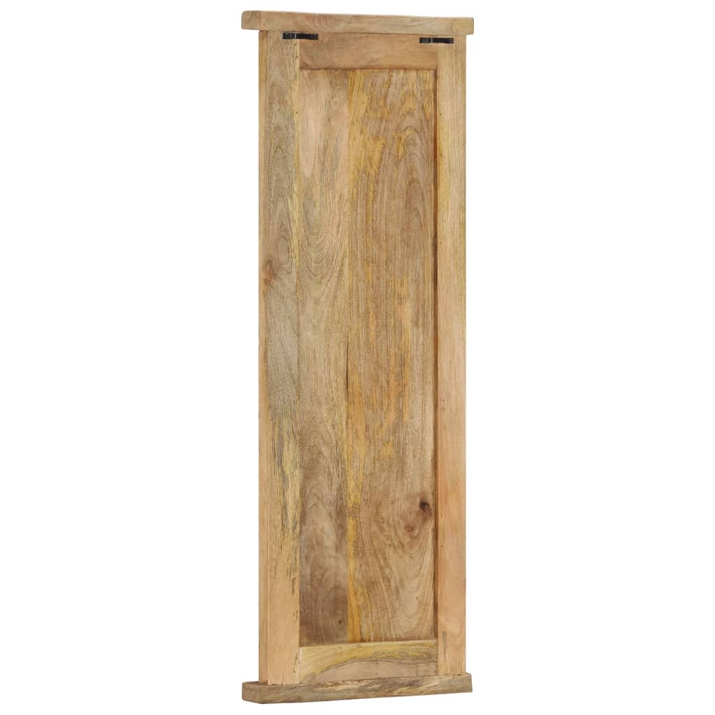 vidaXL Percheros 2 unidades madera maciza de mango 38x100 cm