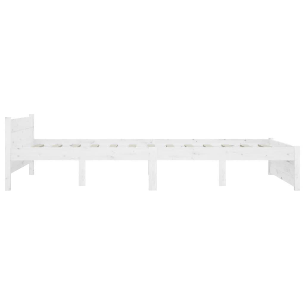 vidaXL Estructura de cama con cajones blanco 120x190 cm