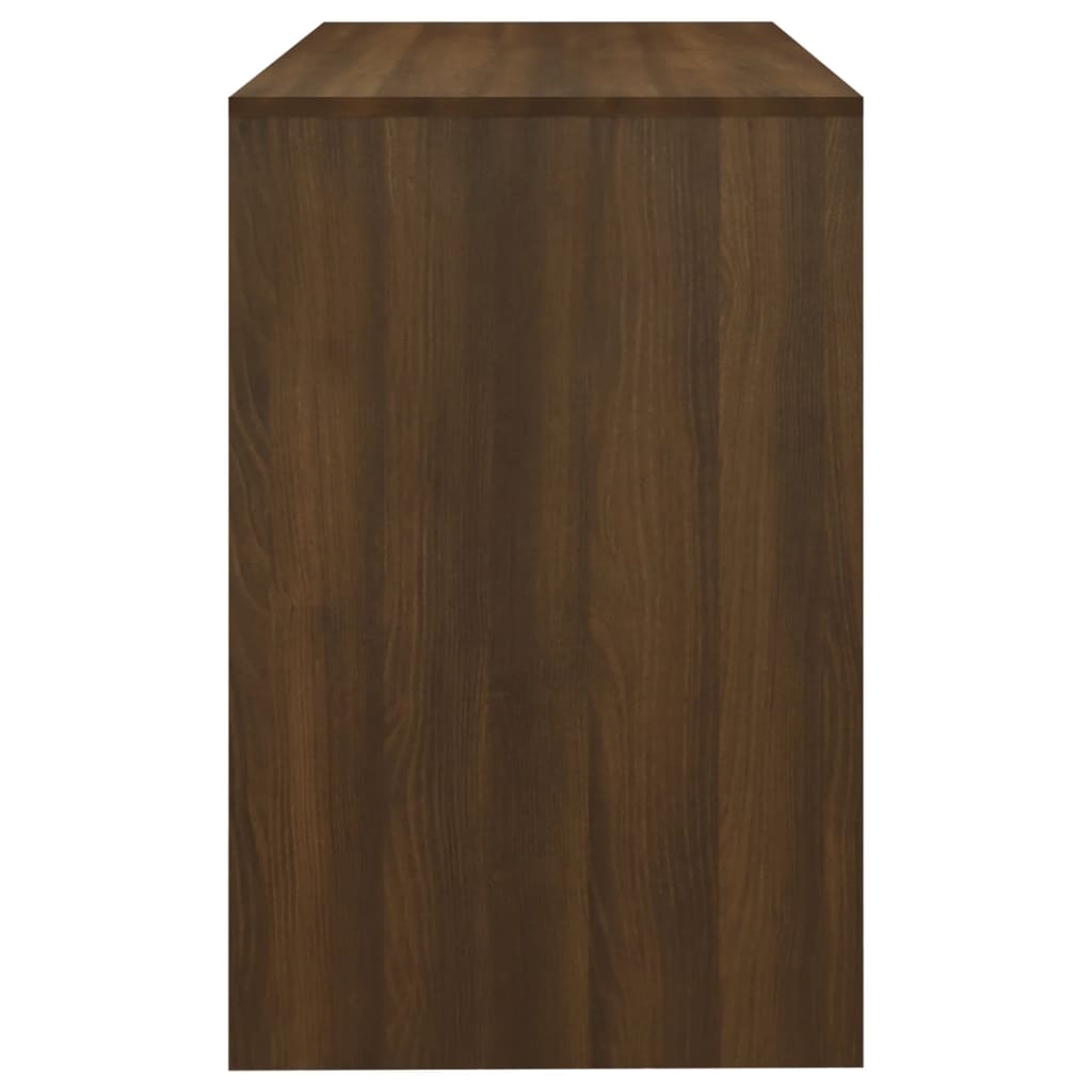 vidaXL Escritorio madera de ingeniería marrón roble 101x50x76,5 cm
