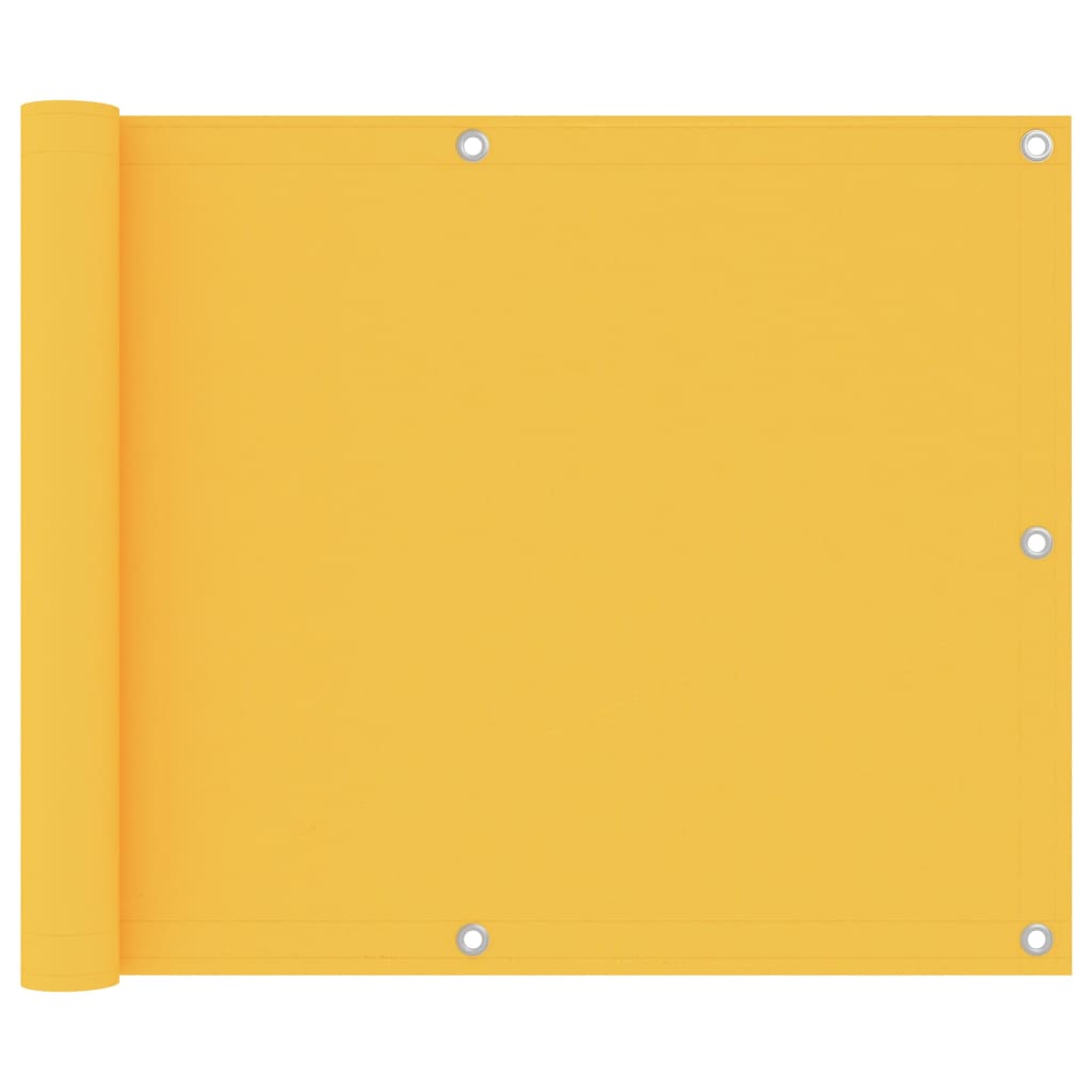 vidaXL Toldo para balcón tela oxford amarillo 75x300 cm