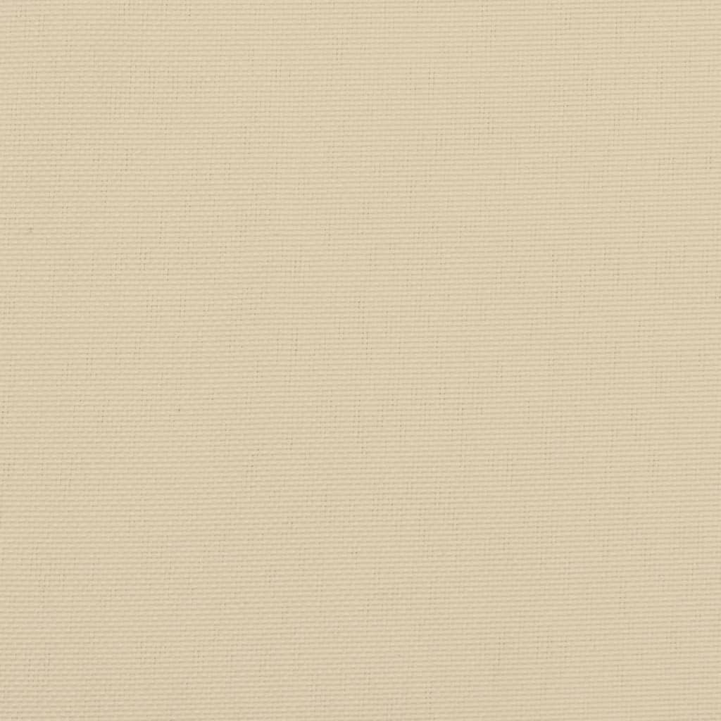vidaXL Cojines de banco de jardín 2 uds tela Oxford beige 200x50x7 cm