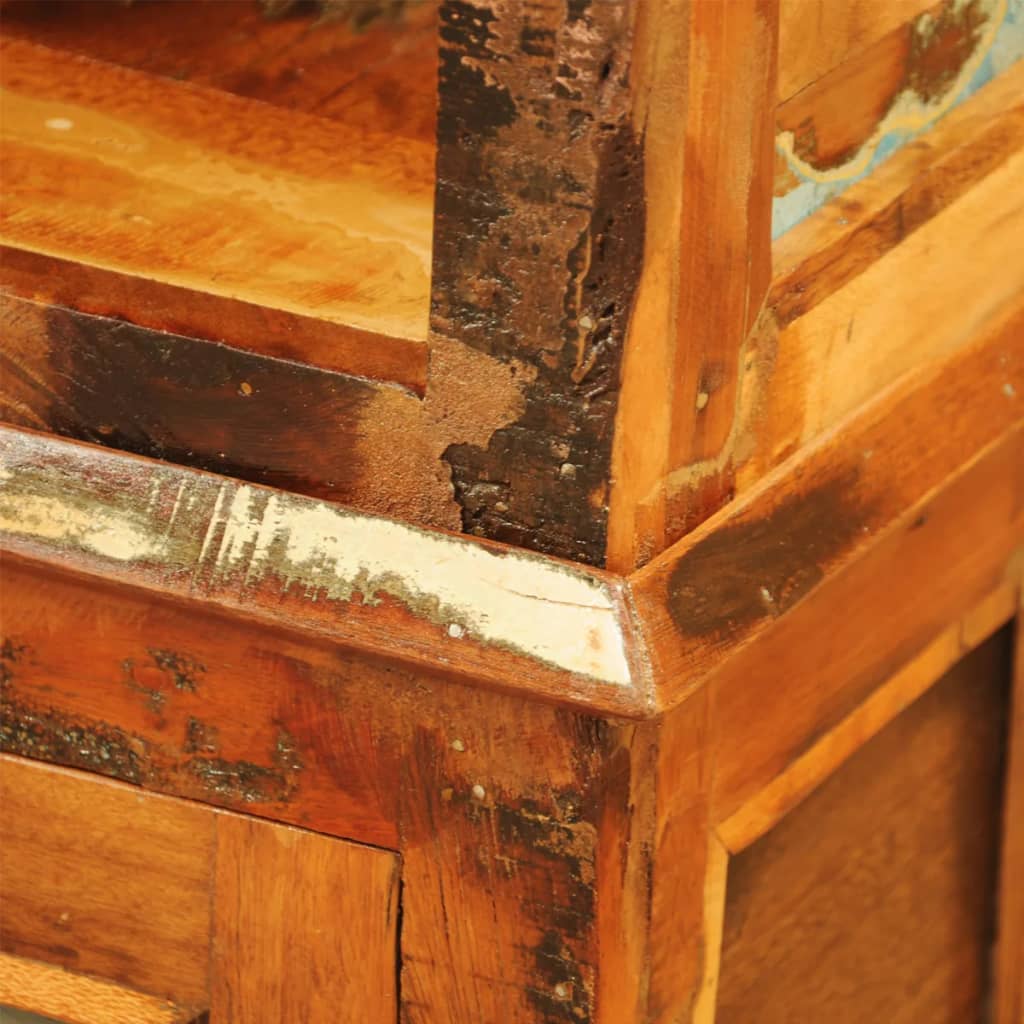 vidaXL Estantería vintage de madera maciza reciclada