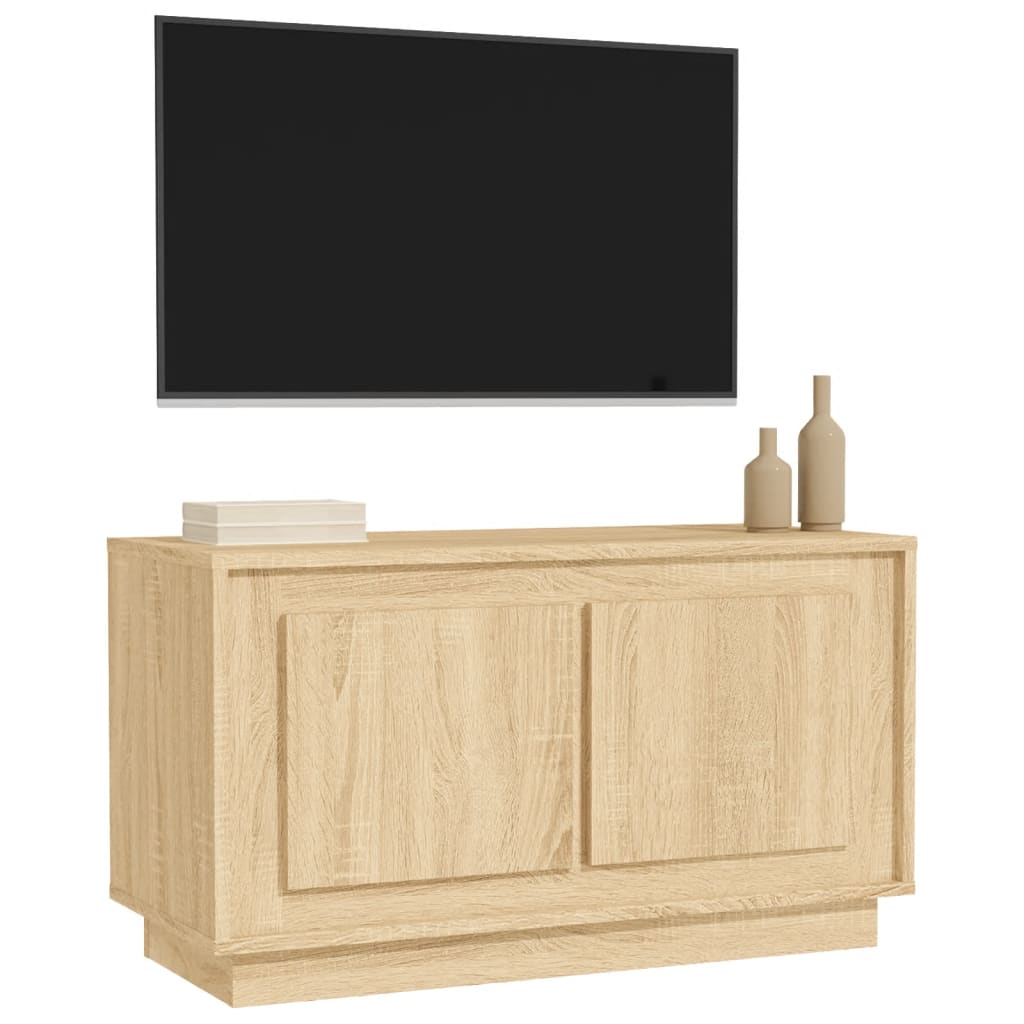 vidaXL Mueble para TV madera contrachapada roble Sonoma 80x35x45 cm