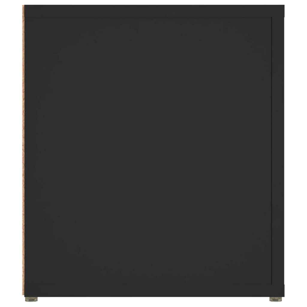 vidaXL Mueble para TV madera contrachapada negro 80x31,5x36 cm