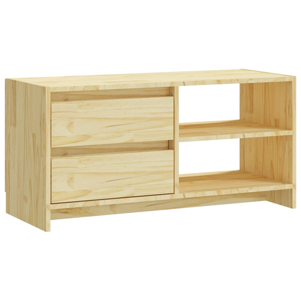 vidaXL Mueble de TV de madera maciza de pino 80x31x39 cm