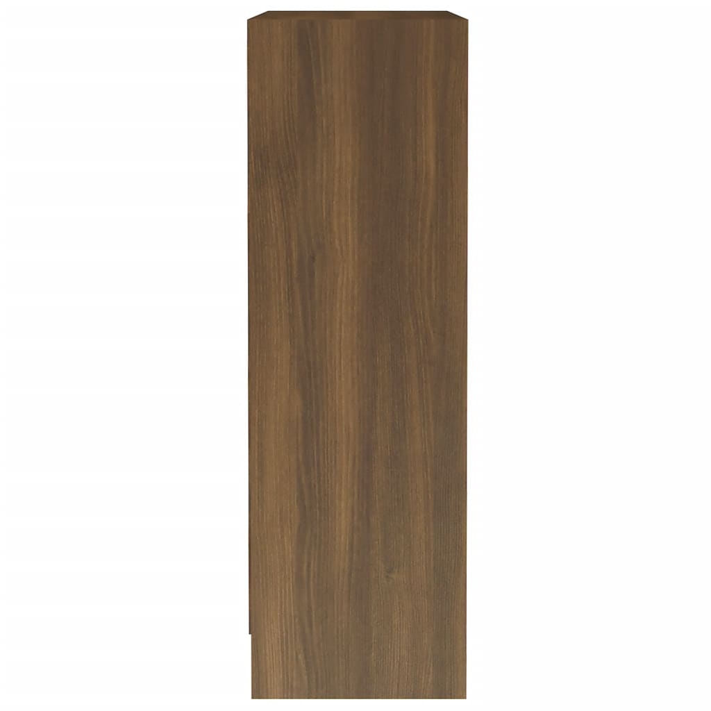 vidaXL Estantería de madera contrachapada roble marrón 60x24x74,5 cm