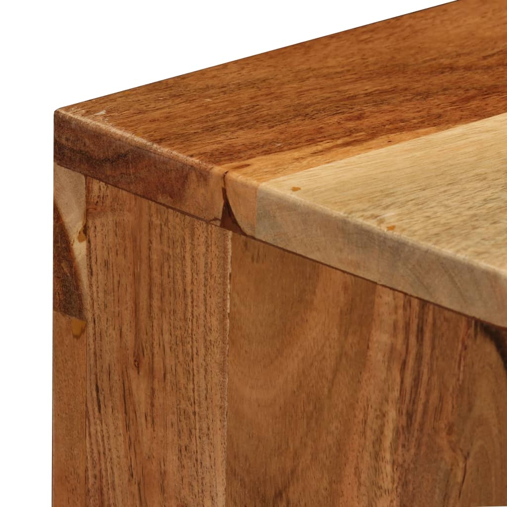 vidaXL Aparador de madera maciza de acacia marrón 60x35x76 cm