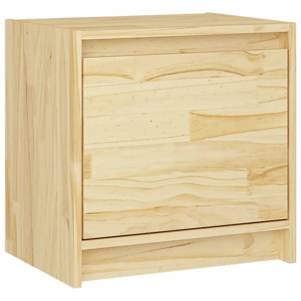 vidaXL Mesita de noche madera maciza de pino 40x30,5x40 cm