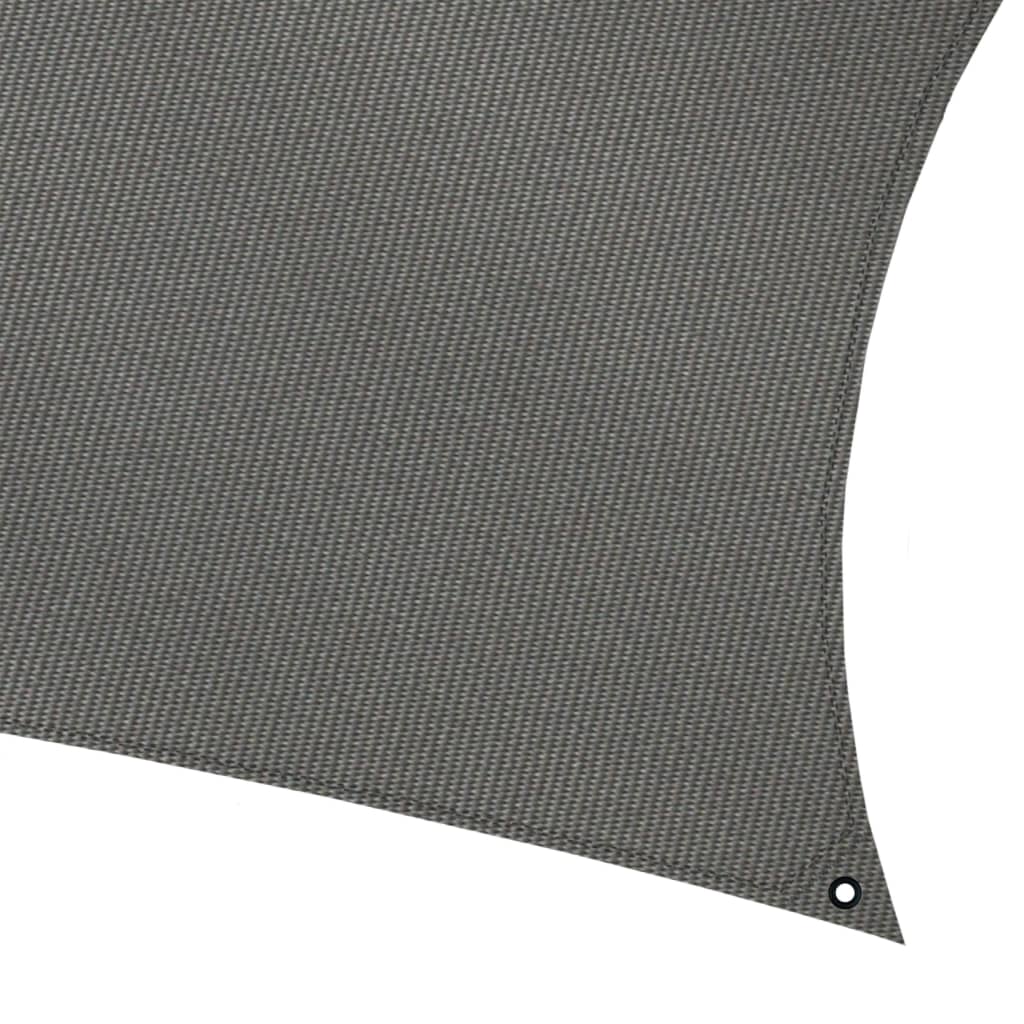 Mestic Toldo de tela con LED gris antracita 2,5x4 m