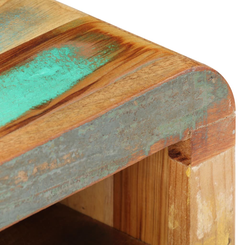 vidaXL Mesita de noche de madera maciza reciclada 30x30x41 cm