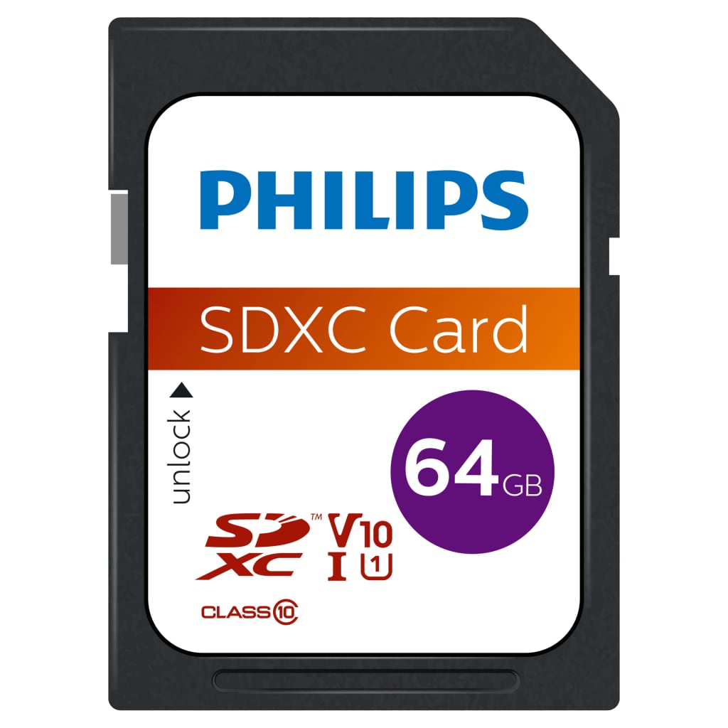 Philips Tarjeta de memoria SDXC 64GB UHS-I U1 V10