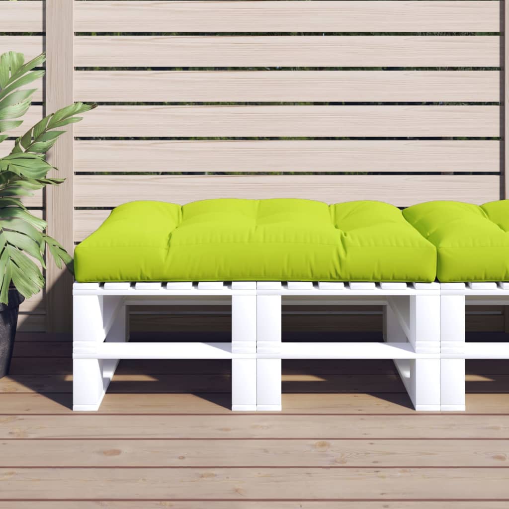 vidaXL Cojín para sofá de palets de tela verde claro 120x80x12 cm