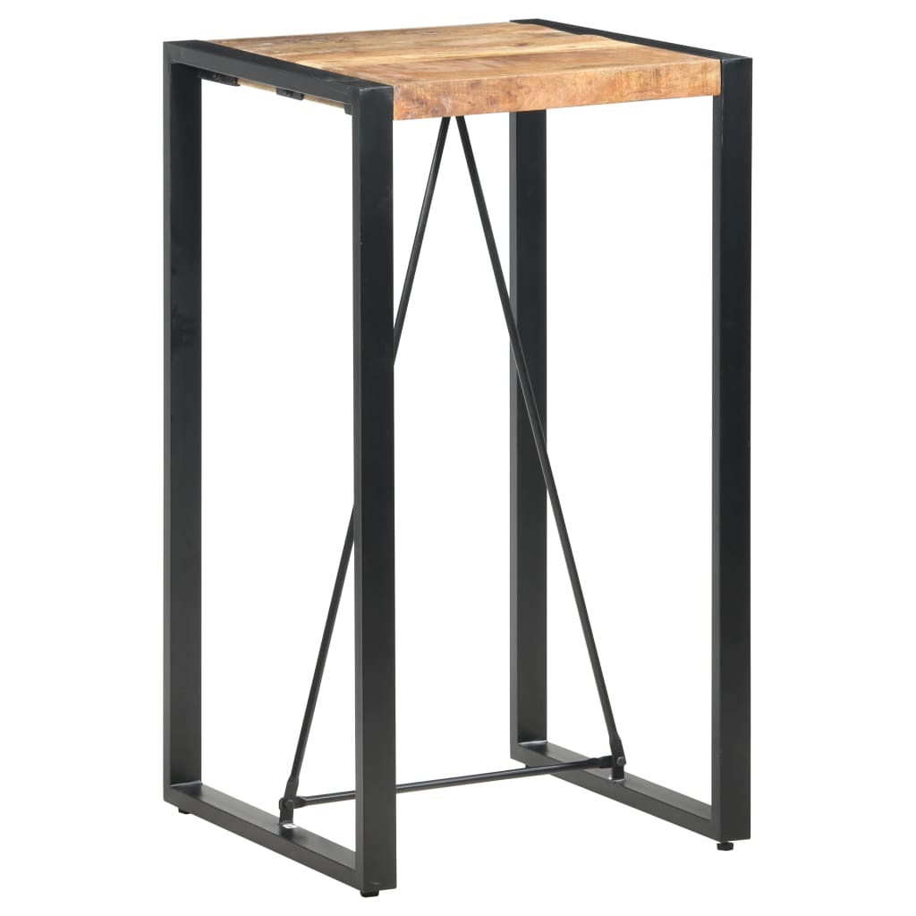 vidaXL Mesa alta de cocina de madera maciza de mango 60x60x110 cm
