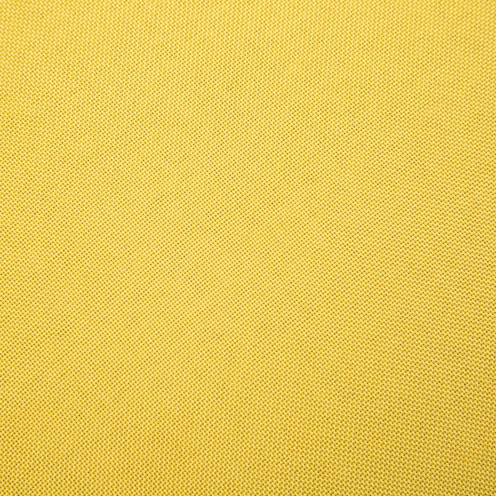 vidaXL Sofá de 2 plazas de tela amarillo