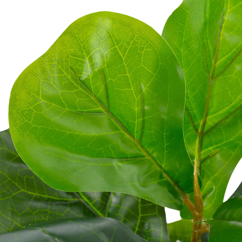 vidaXL Planta artificial ficus con macetero 45 cm verde