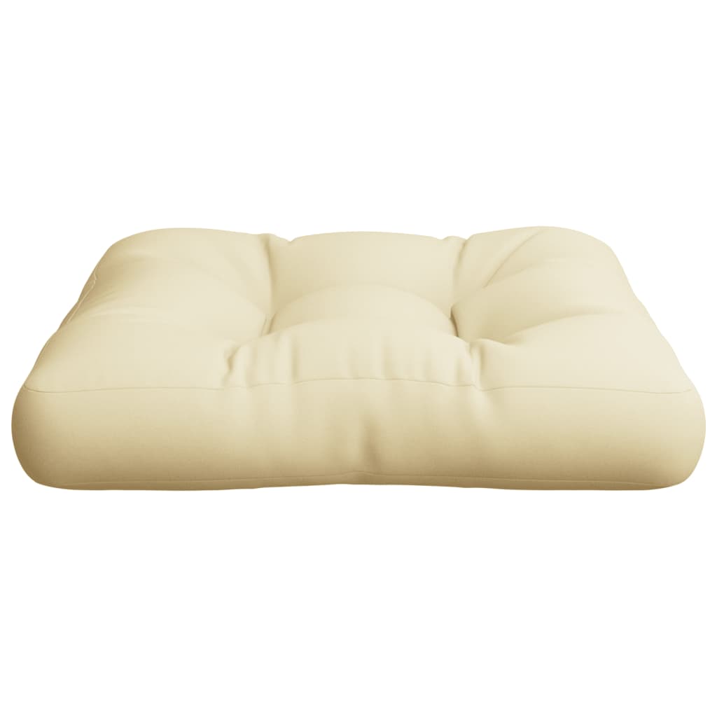 vidaXL Cojín para sofá de palets tela crema 50x50x12 cm