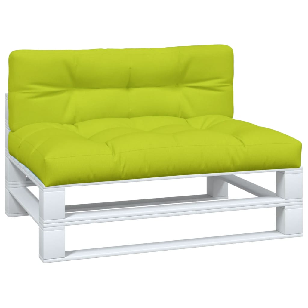 vidaXL Cojines para sofá de palets 2 unidades tela verde claro