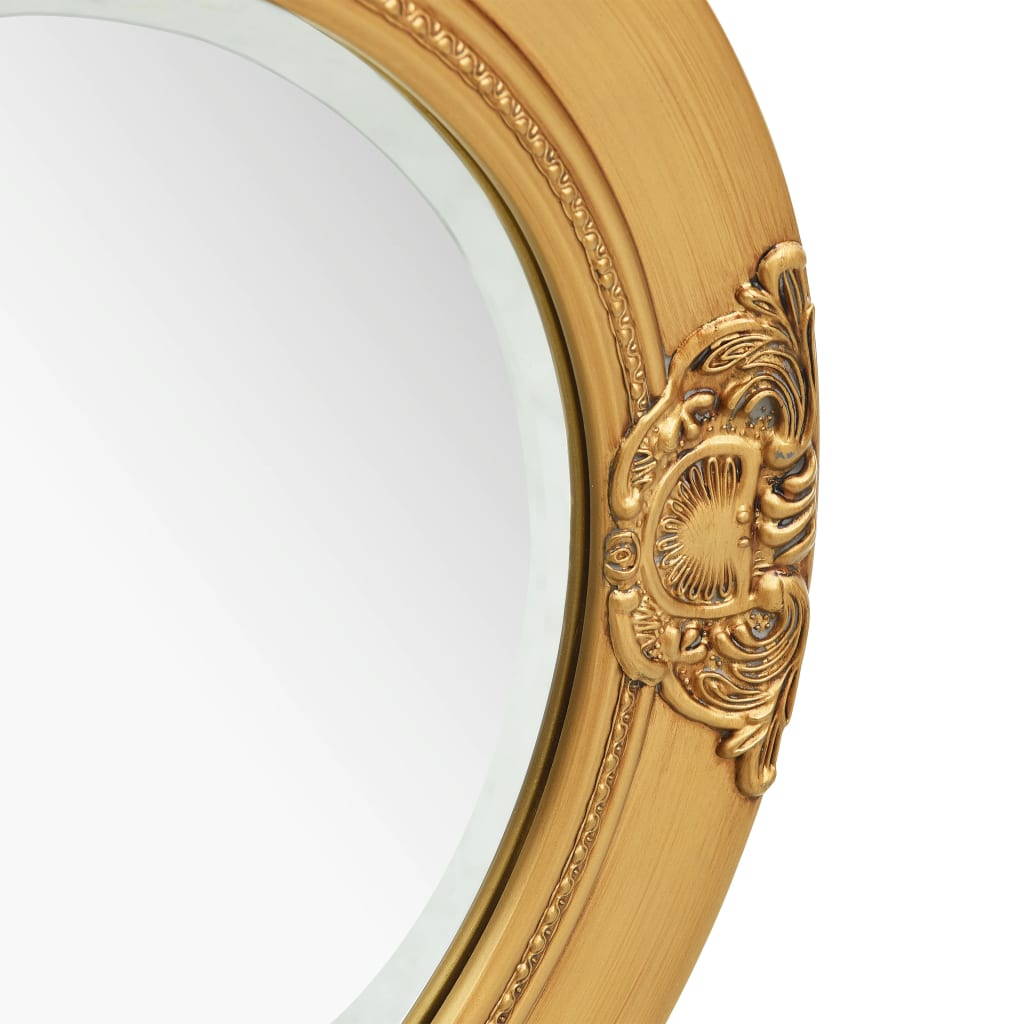 vidaXL Espejo de pared estilo barroco dorado 50 cm