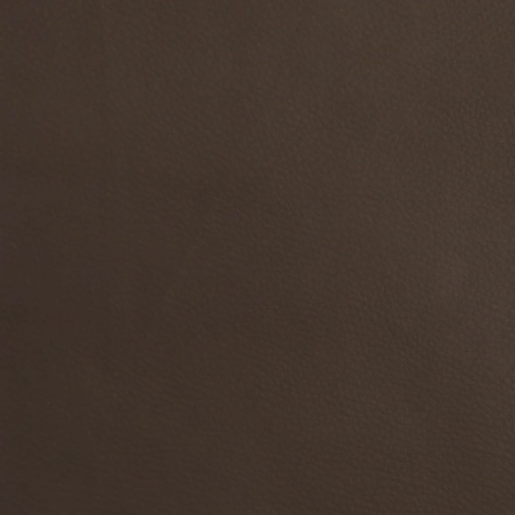 vidaXL Silla de comedor giratoria cuero sintético marrón