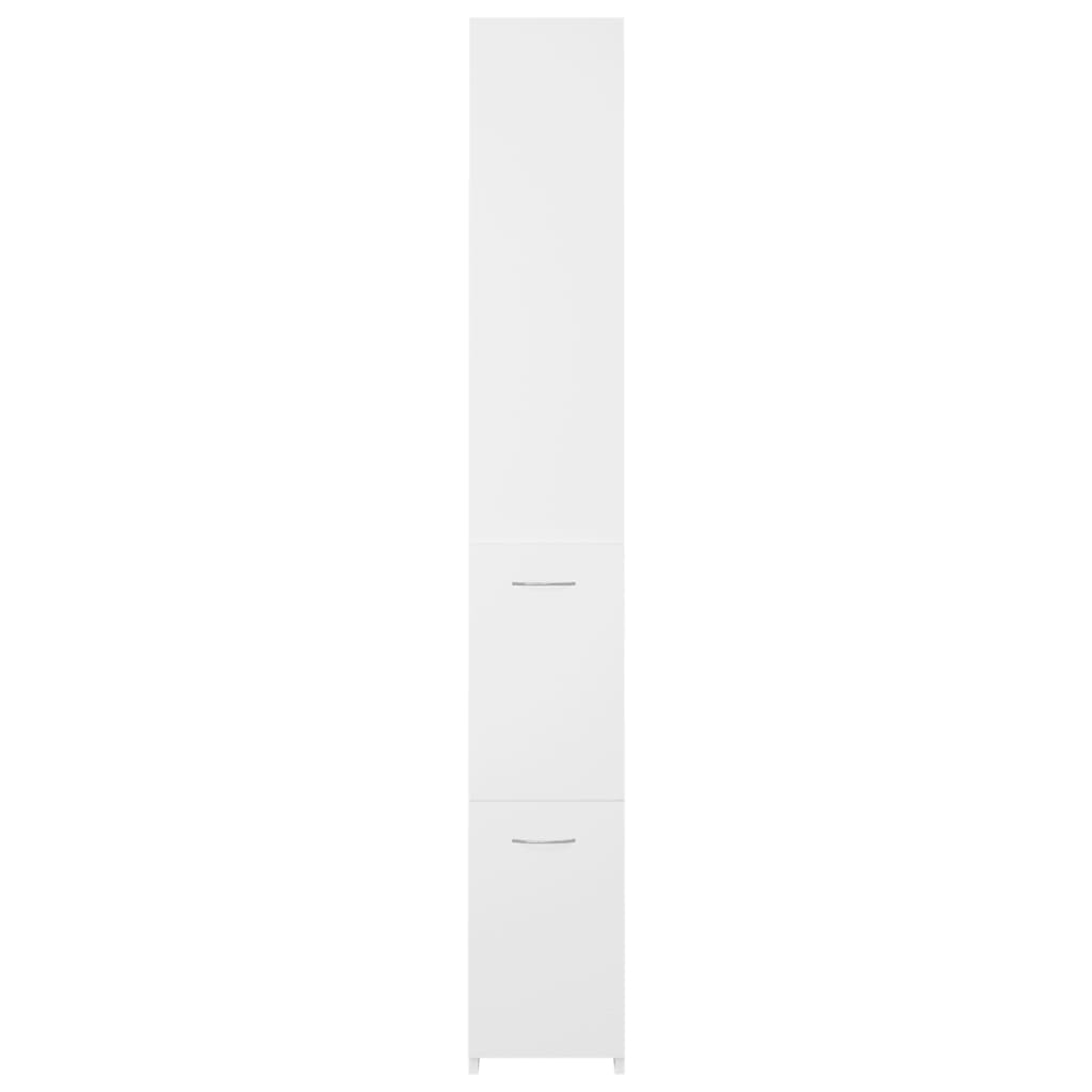 vidaXL Armario de baño madera contrachapada blanco 25x26,5x170 cm