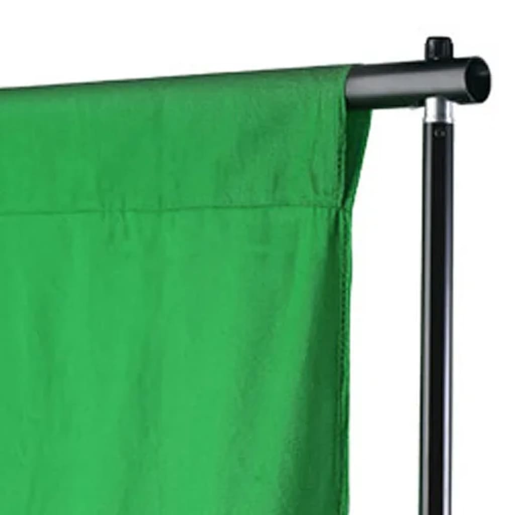 vidaXL Telón de fondo para fotografía algodón verde 500x300 cm croma