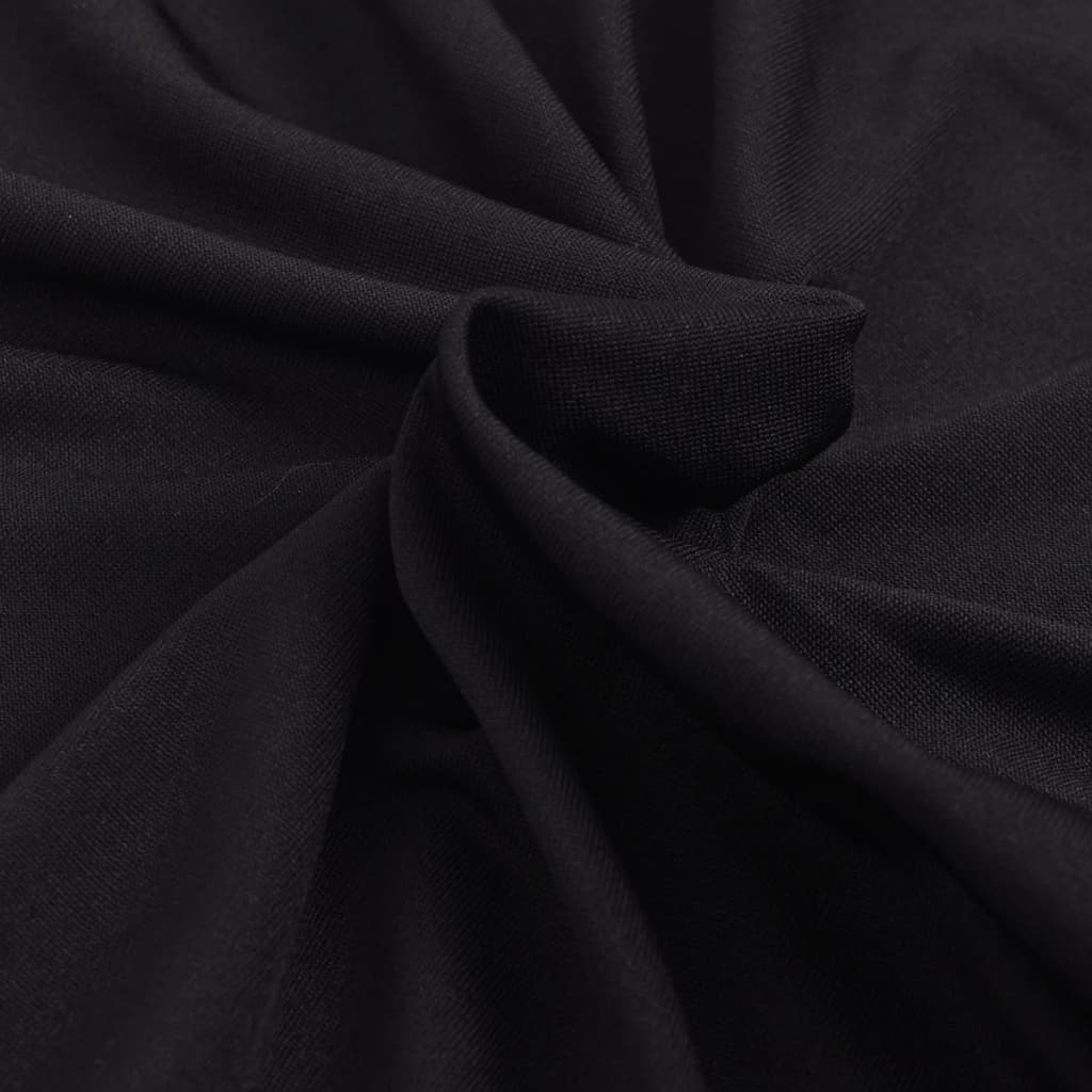 vidaXL Funda para sofá elástica de tela jersey de poliéster negra
