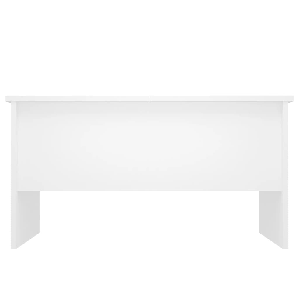 vidaXL Mesa de centro madera contrachapada blanco 80x50x42,5 cm