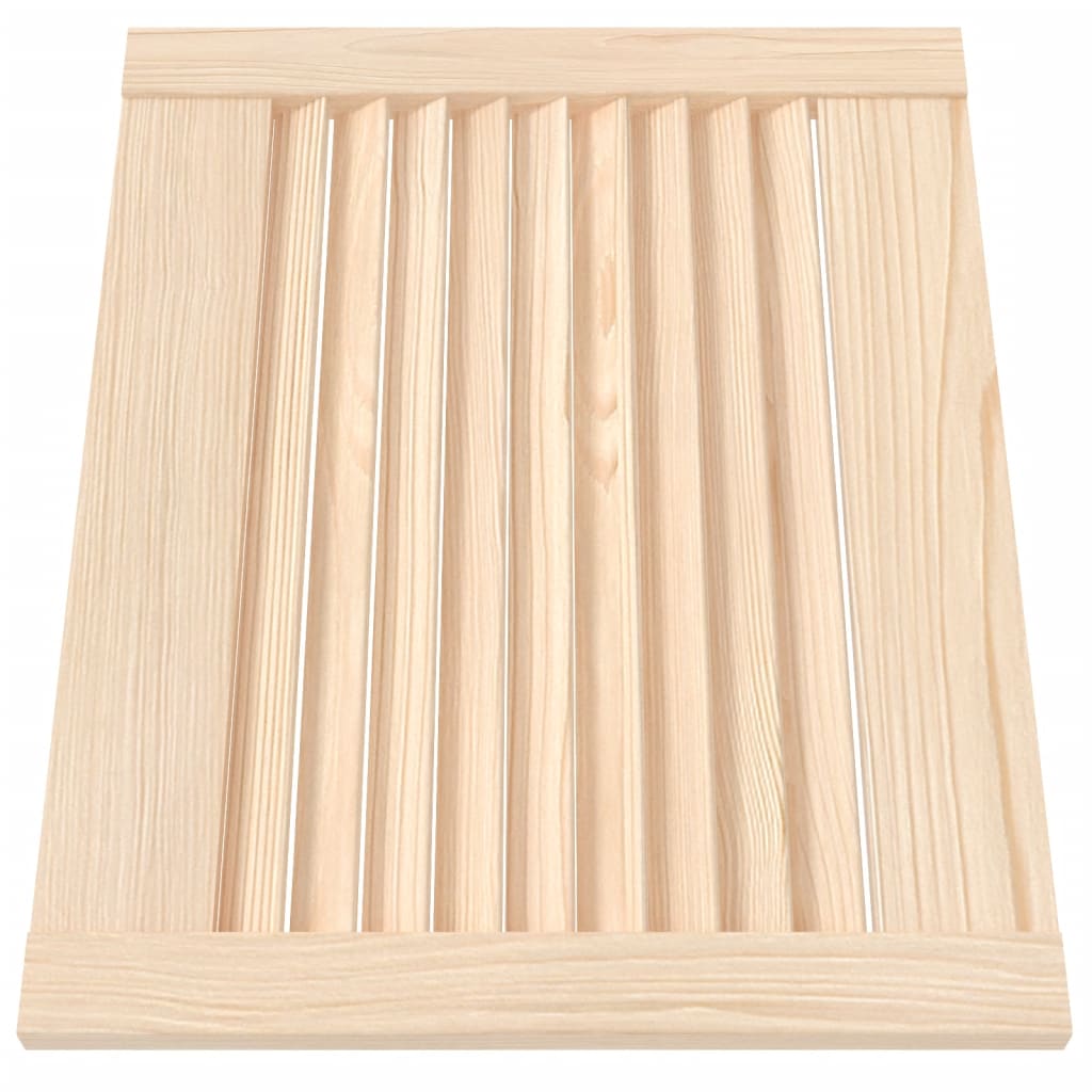 vidaXL Puerta de armario de lamas 4 uds madera de pino 39,5x49,4 cm