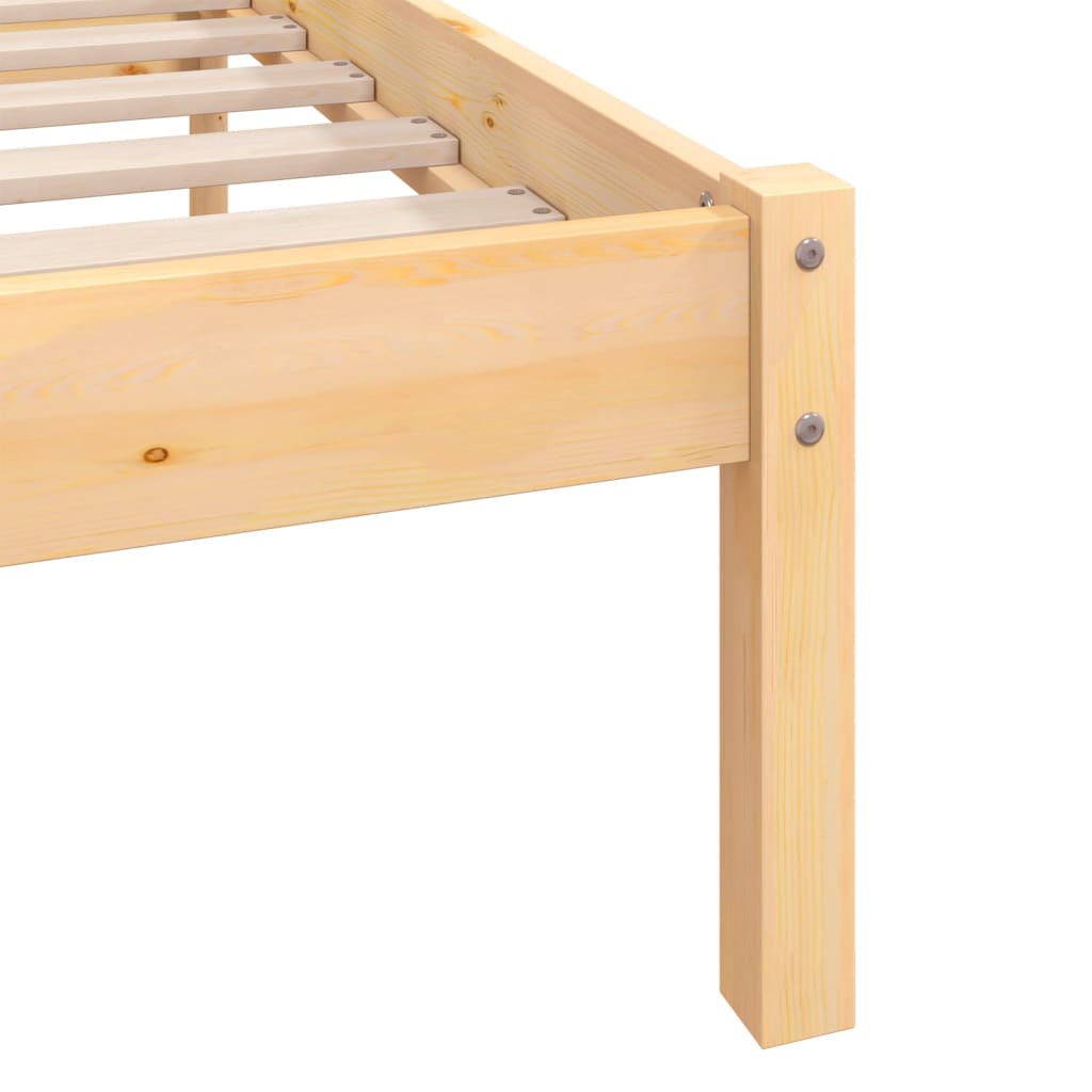 Estructura de cama madera maciza de pino individual 90x190 cm - referencia  Mqm-810579