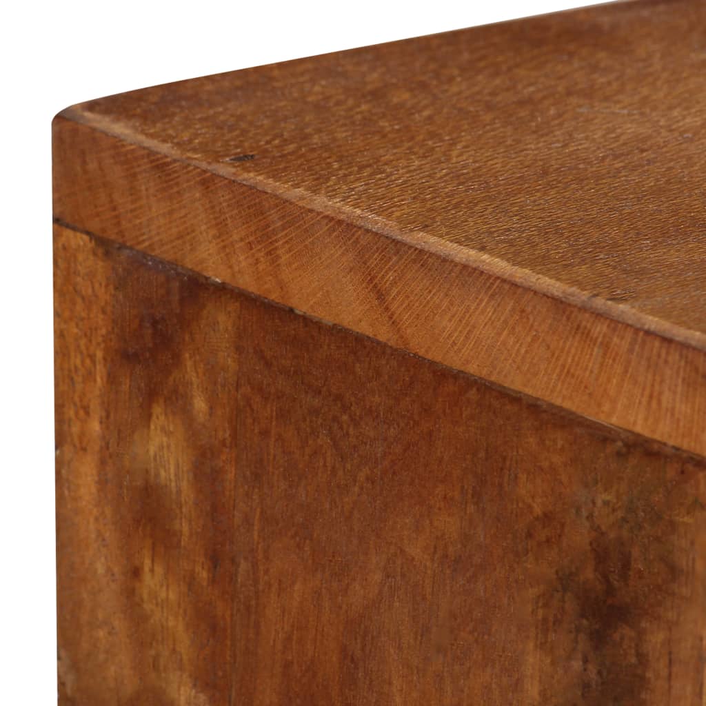 vidaXL Aparador de madera maciza reciclada marrón 110x30x75 cm